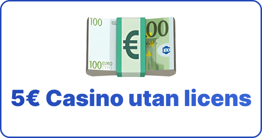 casino utan svensk licens 5 euro